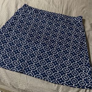 Blue and white skort